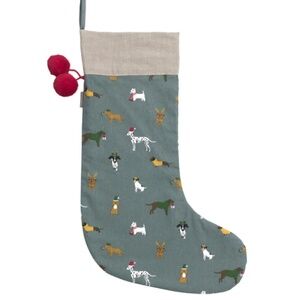 NWT CHRISTMAS DOGS LARGE CHRISTMAS STOCKING